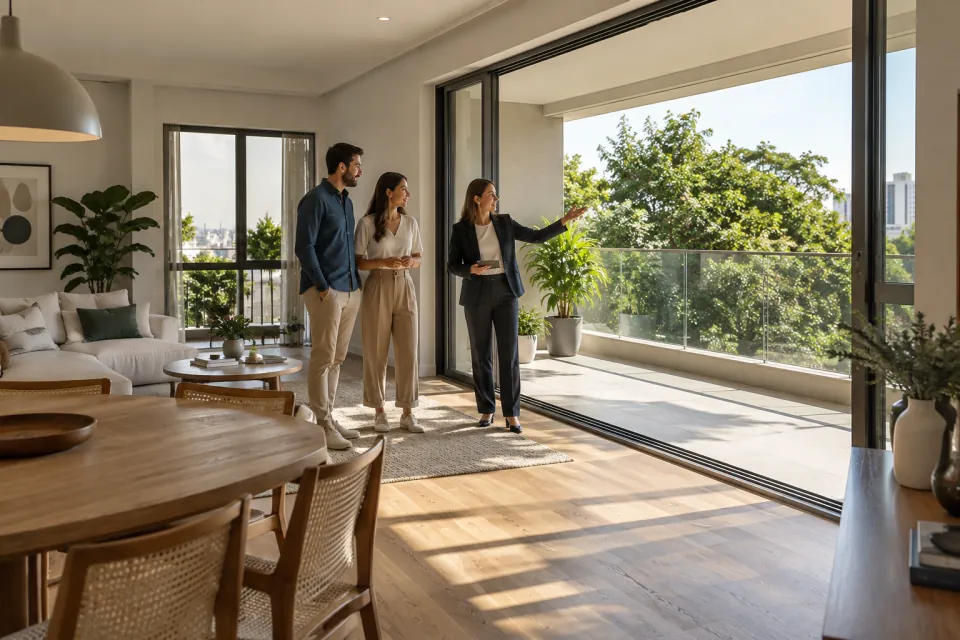 Cena ilustrativa do segmento de imobiliárias e corretores