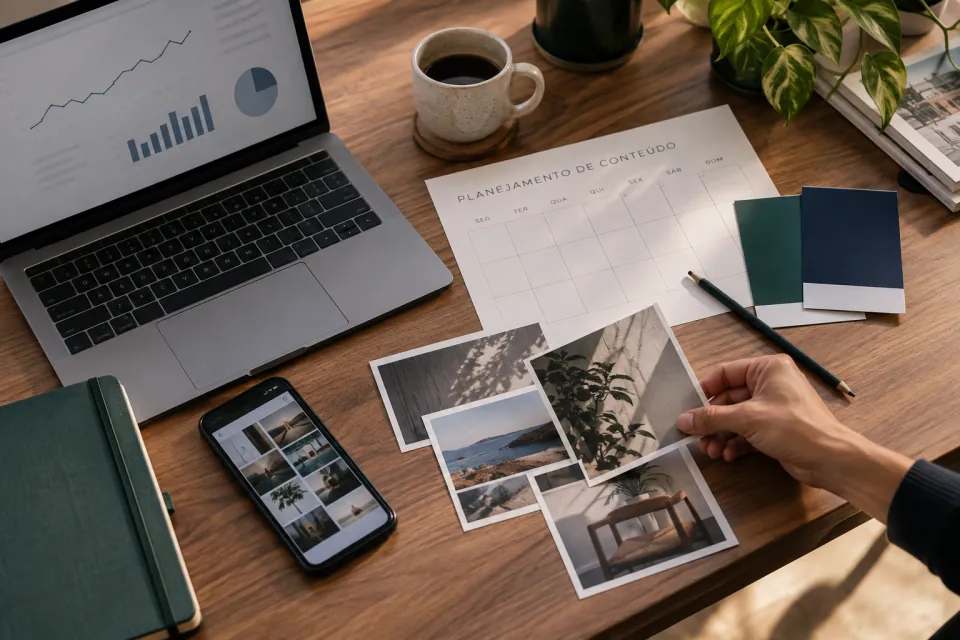 Conceito ilustrativo de marketing digital