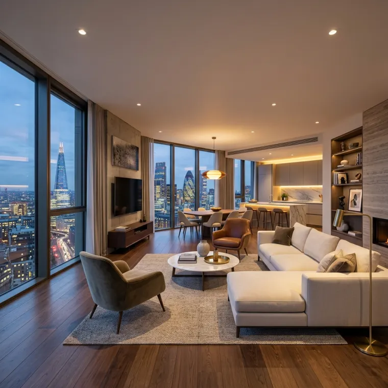 Imobiliária apresentando imóveis em uma experiência digital profissional